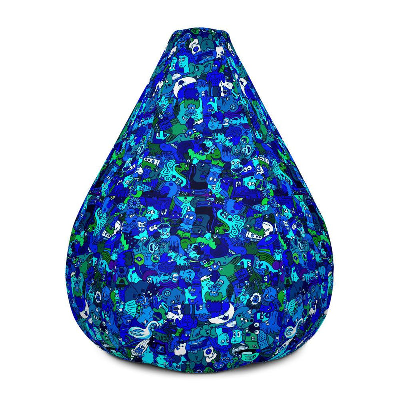Blue Toonymania Bean Bag Chair w/ filling